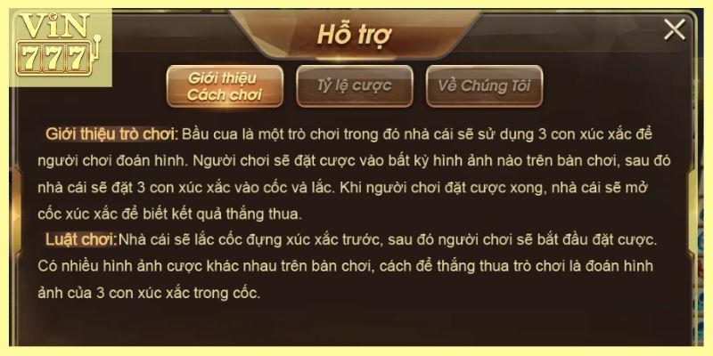 Bạn tìm hiểu quy luật trước khi tham gia bầu cua