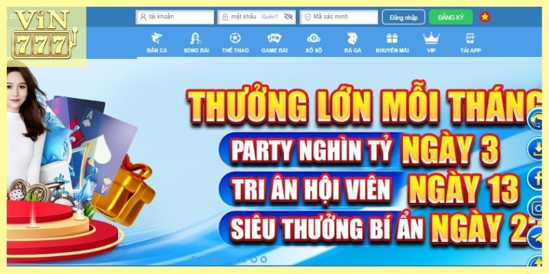 Nhà cái cá cược Vin777 uy tín tại Việt Nam